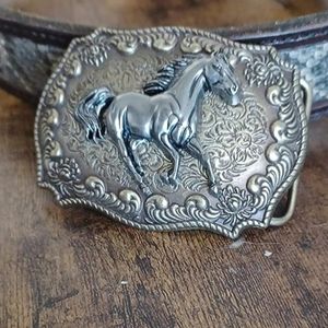 New Western horse Belt Buckle Fits 1.5" Inches Belt